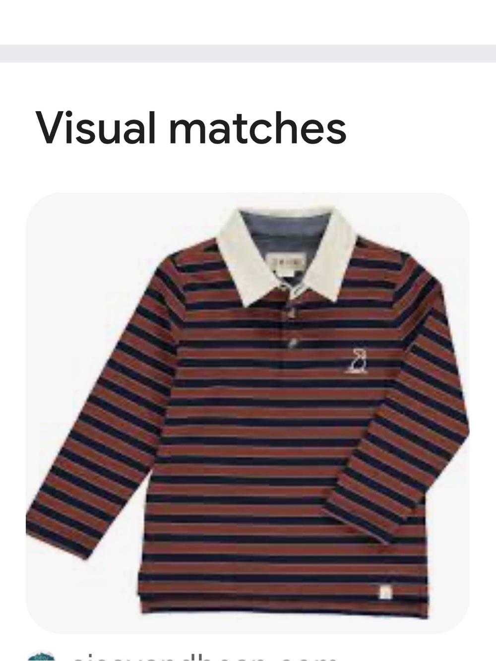 Me & Henry navy and rust striped Waverly Polo, size 9/10
